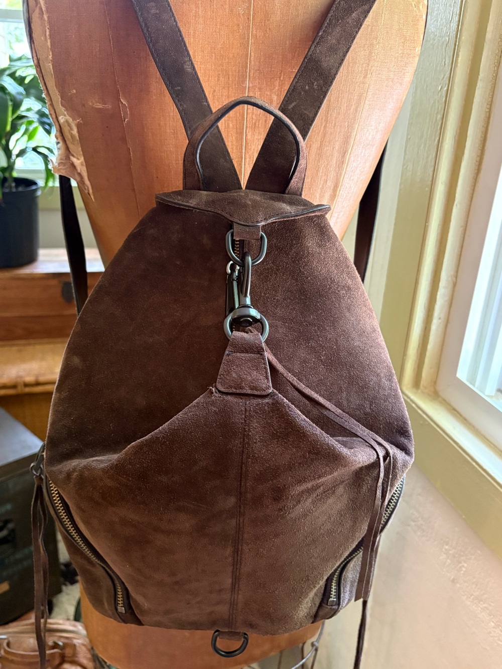 Rebecca Minkoff Julian backpack Chocolate Suede
